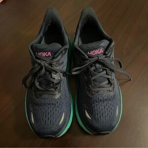 HOKA Women’s Clifton 8 Running Shoes Outerspace Atlantic Sz 8